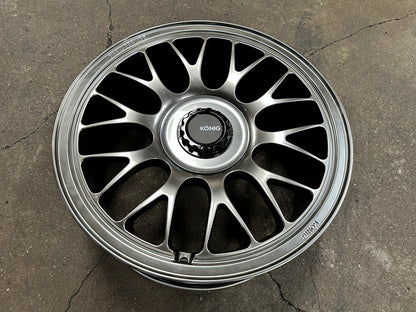 New 18X8.5 ET35 Konig MRK1 Rim (4 wheel) Gloss Gunmetal 5X114.3