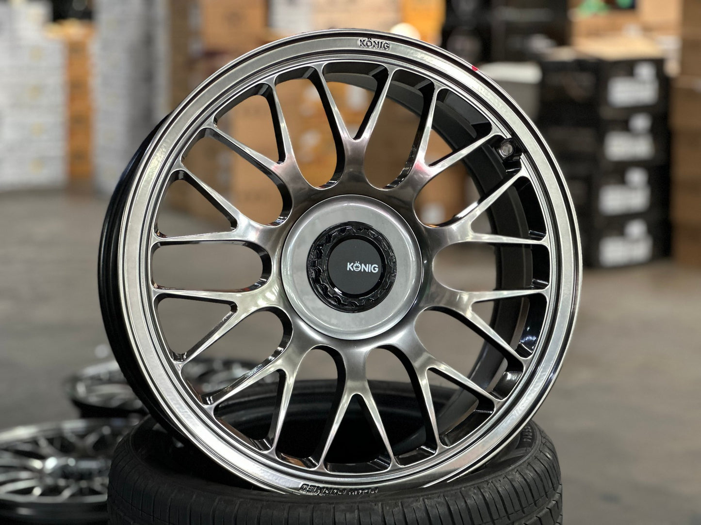 New 19X8.5 ET32 Konig MRK1 Rim (4 wheel) Gloss Gunmetal 5X112