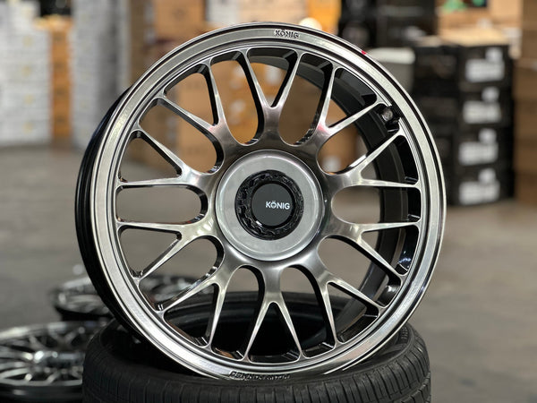 New 19X8.5 ET32 Konig MRK1 Rim (4 wheel) Gloss Gunmetal 5X112