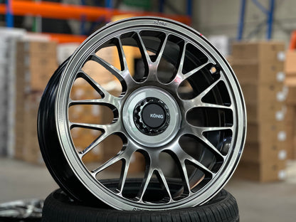 New 19X8.5 ET32 Konig MRK1 Rim (4 wheel) Gloss Gunmetal 5X112