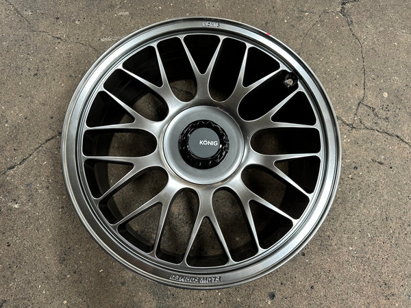 New 19X8.5 ET32 Konig MRK1 Rim (4 wheel) Gloss Gunmetal 5X112