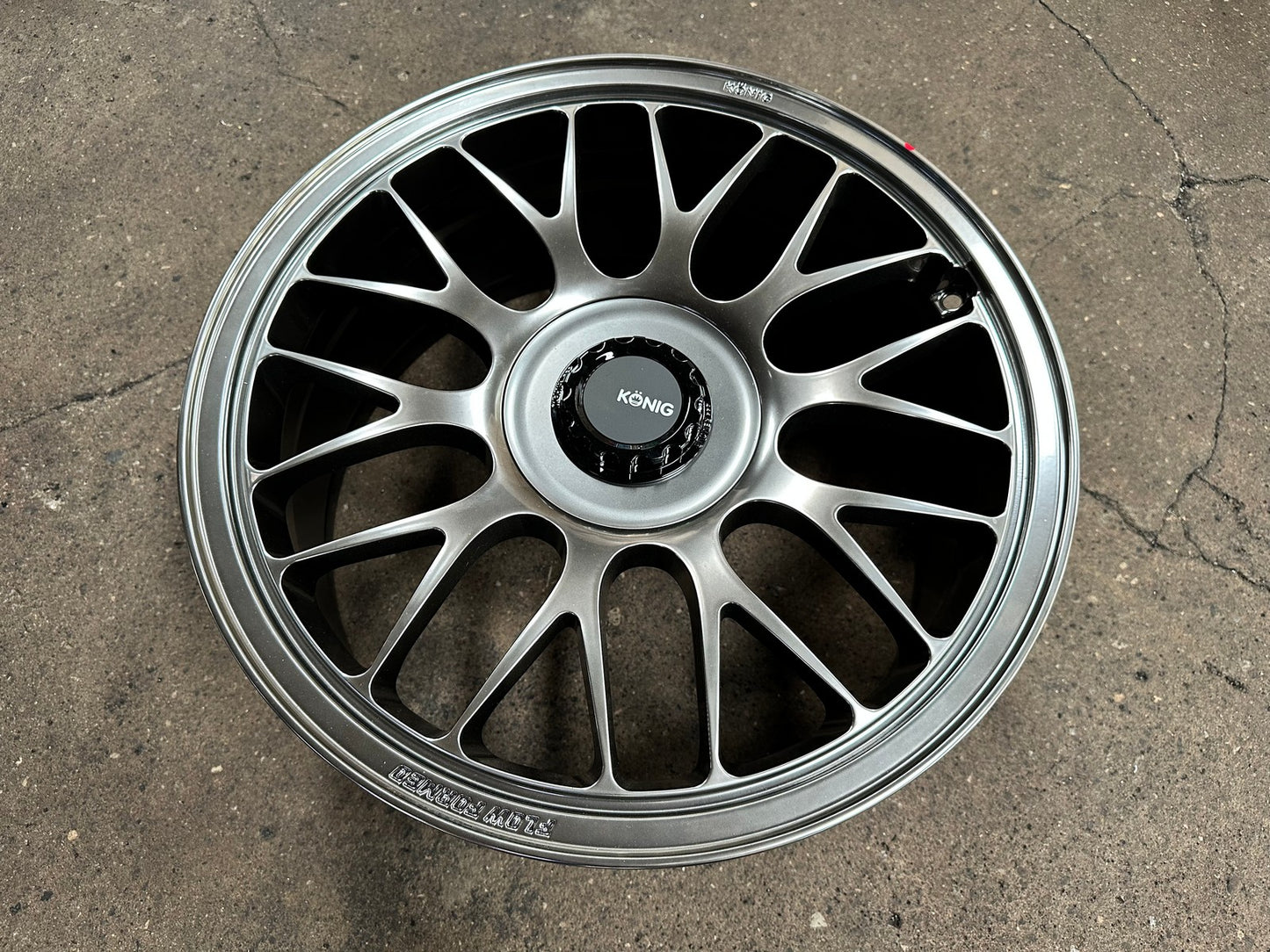 New 19X8.5 ET32 Konig MRK1 Rim (4 wheel) Gloss Gunmetal 5X112