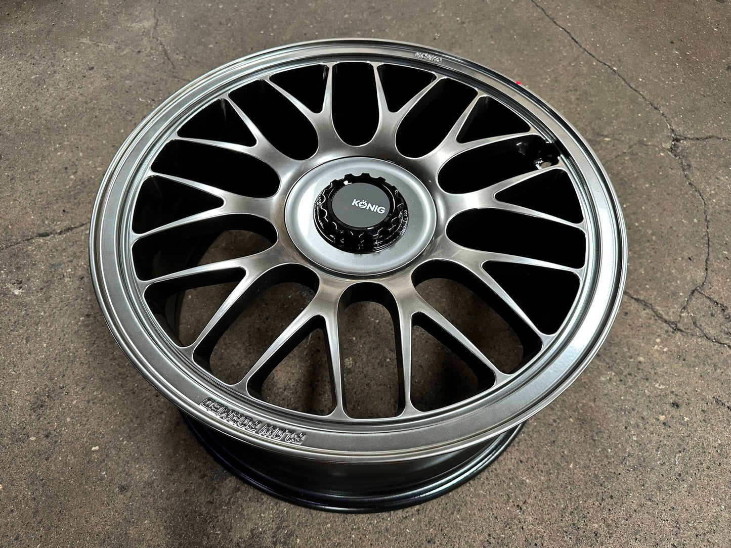 New 19X8.5 ET32 Konig MRK1 Rim (4 wheel) Gloss Gunmetal 5X112