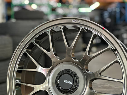 New 19X8.5 ET32 Konig MRK1 Rim (4 wheel) Gloss Gunmetal 5X112