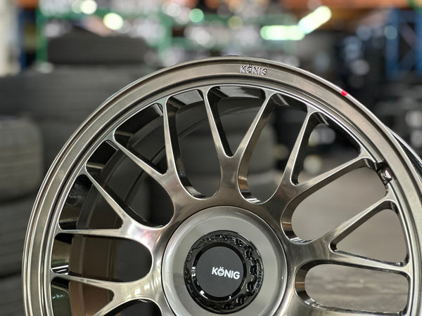 New 19X8.5 ET32 Konig MRK1 Rim (4 wheel) Gloss Gunmetal 5X112