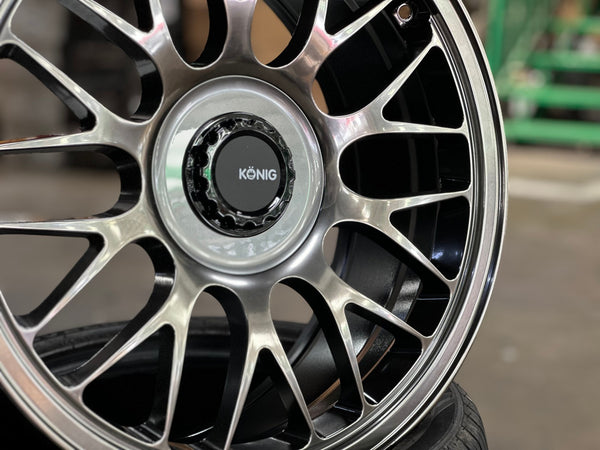 New 19X8.5 ET32 Konig MRK1 Rim (4 wheel) Gloss Gunmetal 5X112