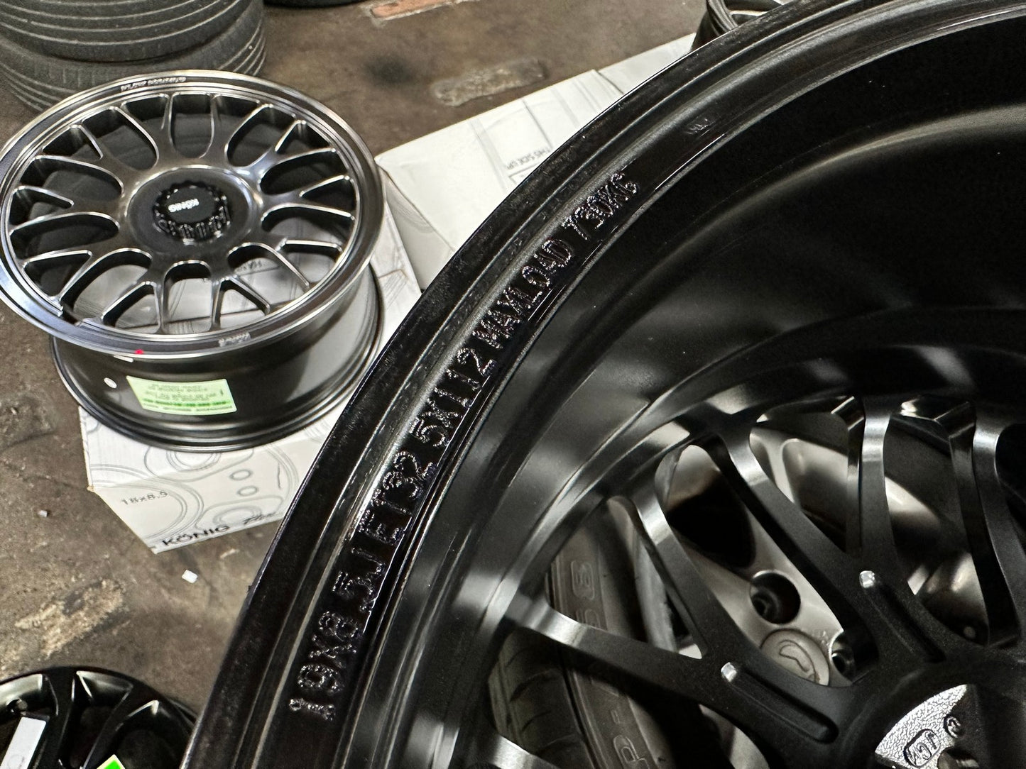 New 19X8.5 ET32 Konig MRK1 Rim (4 wheel) Gloss Gunmetal 5X112