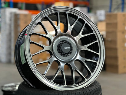 New 19X8.5 ET42 Konig MRK1 Rim (4 wheel) Gloss Gunmetal 5X112