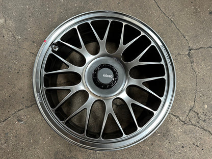 New 19X8.5 ET42 Konig MRK1 Rim (4 wheel) Gloss Gunmetal 5X112