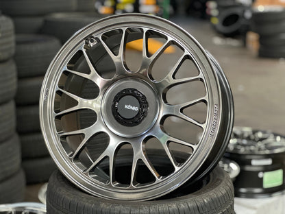 New 18X9 ET36 Konig MRK1 Rim (4 wheel) Gloss Gunmetal 5X112
