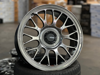 New 18X9 ET36 Konig MRK1 Rim (4 wheel) Gloss Gunmetal 5X112