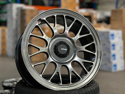 New 18X9 ET36 Konig MRK1 Rim (4 wheel) Gloss Gunmetal 5X112