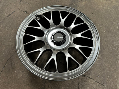 New 18X9 ET36 Konig MRK1 Rim (4 wheel) Gloss Gunmetal 5X112
