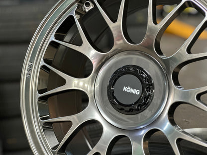 New 18X9 ET36 Konig MRK1 Rim (4 wheel) Gloss Gunmetal 5X112