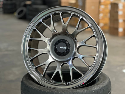 New 18X9 ET42 Konig MRK1 Rim (4 wheel) Gloss Gunmetal 5X112