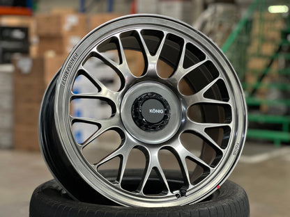 New 18X9 ET42 Konig MRK1 Rim (4 wheel) Gloss Gunmetal 5X112