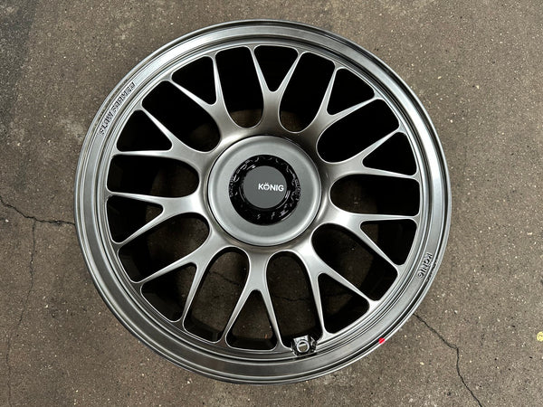 New 18X9 ET42 Konig MRK1 Rim (4 wheel) Gloss Gunmetal 5X112