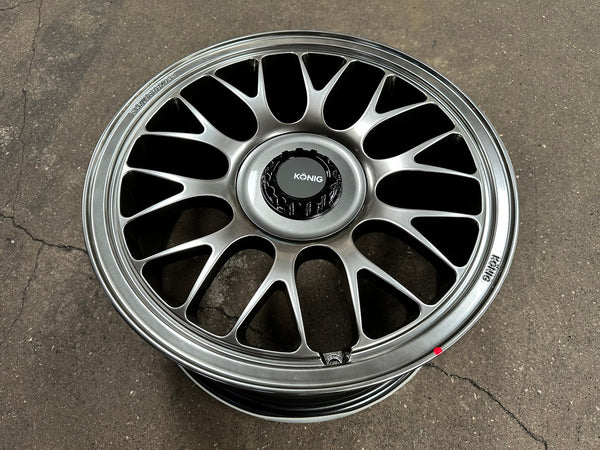 New 18X9 ET42 Konig MRK1 Rim (4 wheel) Gloss Gunmetal 5X112