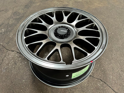 New 18X9 ET42 Konig MRK1 Rim (4 wheel) Gloss Gunmetal 5X112