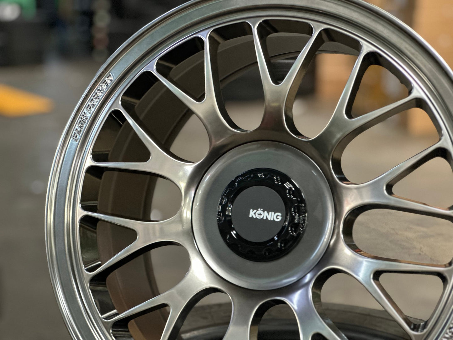 New 18X9 ET42 Konig MRK1 Rim (4 wheel) Gloss Gunmetal 5X112