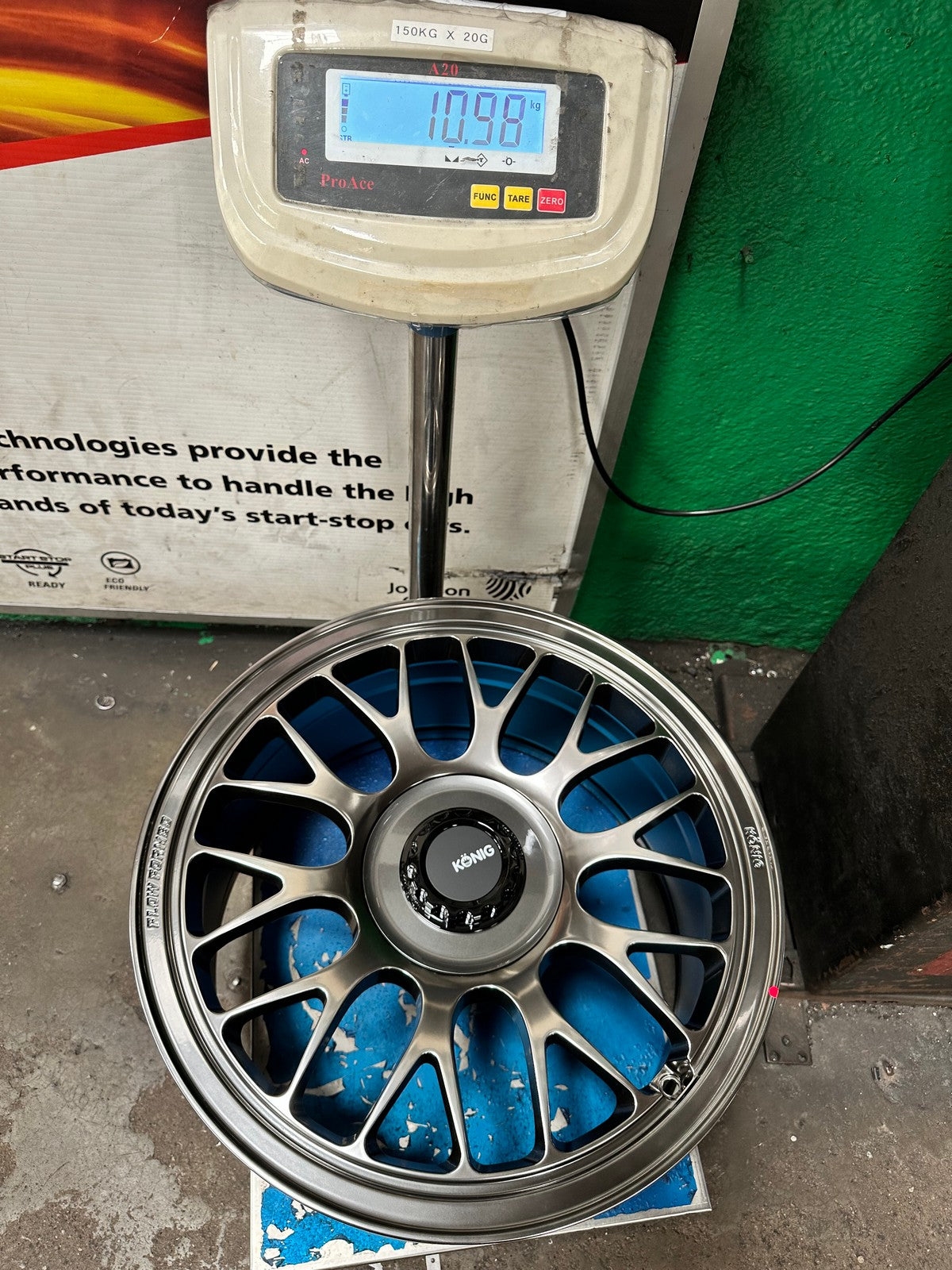 New 18X9 ET42 Konig MRK1 Rim (4 wheel) Gloss Gunmetal 5X112