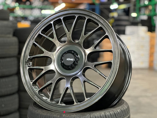 New 19X9 ET42 Konig MRK1 Rim (4 wheel) Gloss Gunmetal 5X112