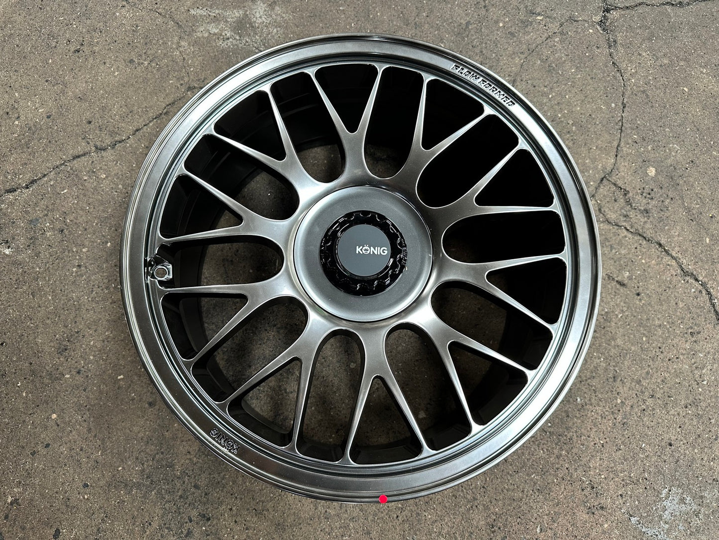 New 19X9 ET42 Konig MRK1 Rim (4 wheel) Gloss Gunmetal 5X112