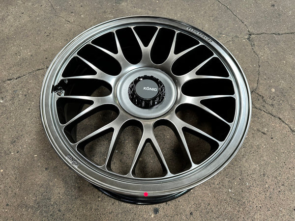 New 19X9 ET42 Konig MRK1 Rim (4 wheel) Gloss Gunmetal 5X112