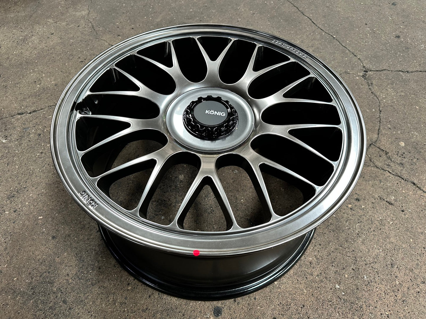 New 19X9 ET42 Konig MRK1 Rim (4 wheel) Gloss Gunmetal 5X112