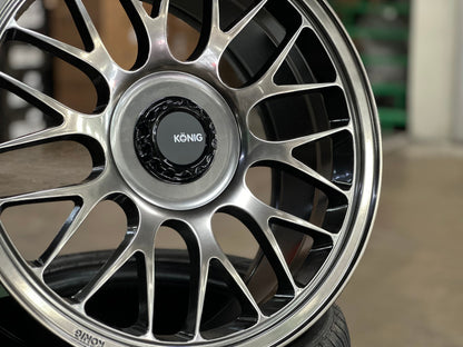New 19X9 ET42 Konig MRK1 Rim (4 wheel) Gloss Gunmetal 5X112