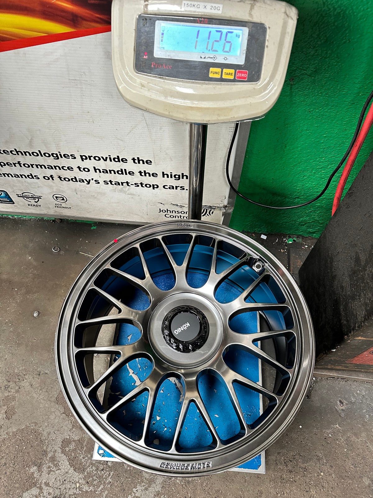 New 19X9 ET42 Konig MRK1 Rim (4 wheel) Gloss Gunmetal 5X112