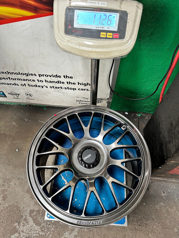 New 19X9 ET42 Konig MRK1 Rim (4 wheel) Gloss Gunmetal 5X112