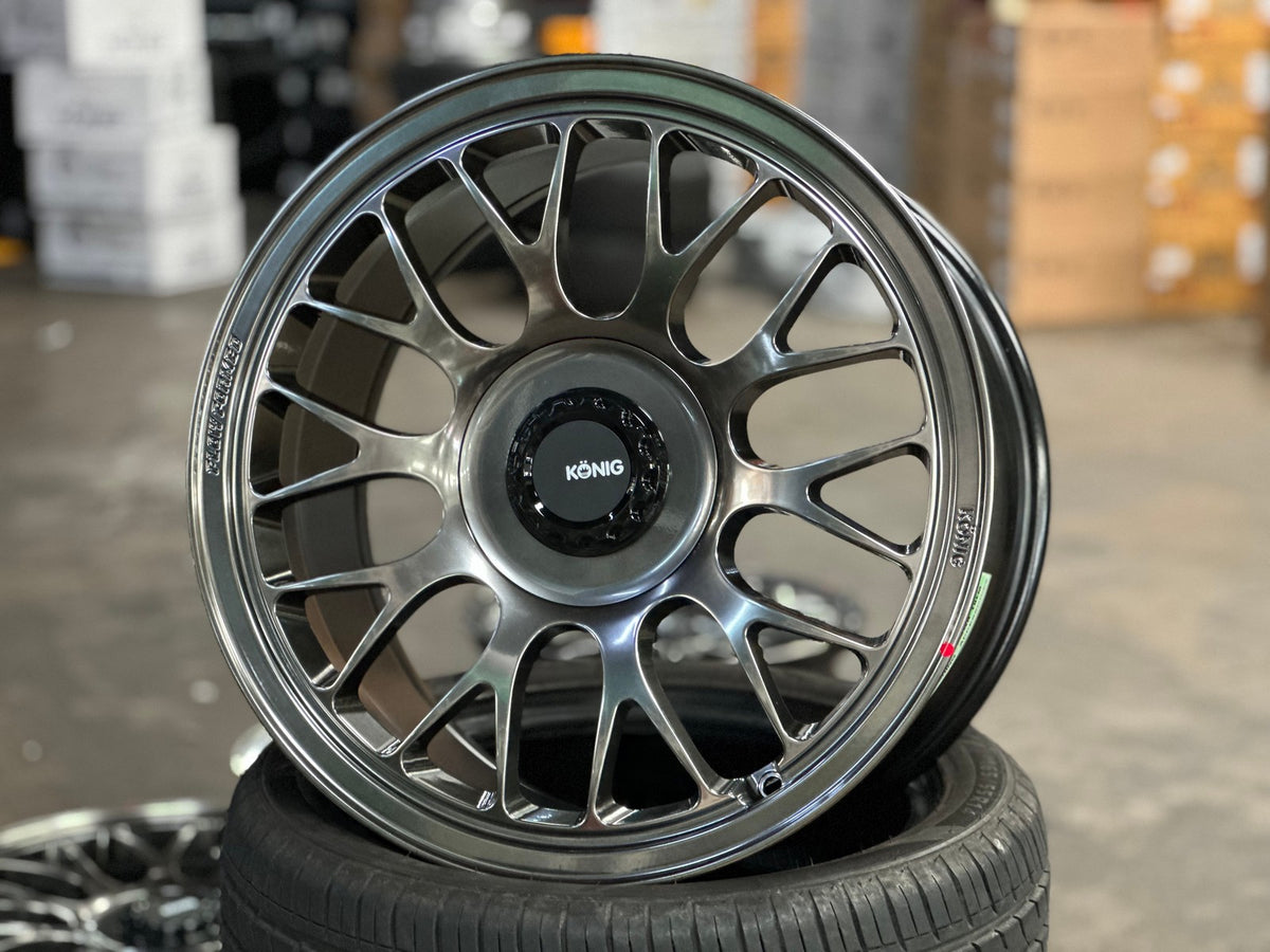 New 18X9.5 ET40 Konig MRK1 Rim (4 wheel) Gloss Gunmetal 5X114.3