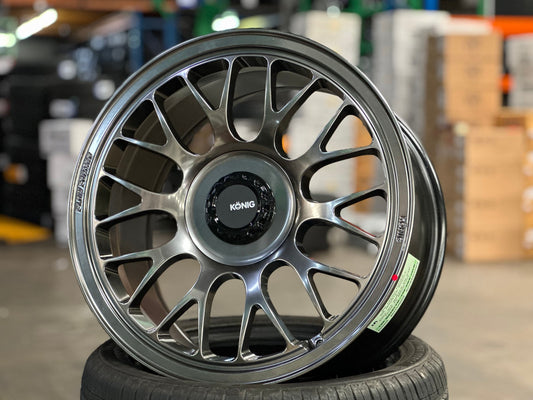 New 18X9.5 ET40 Konig MRK1 Rim (4 wheel) Gloss Gunmetal 5X114.3