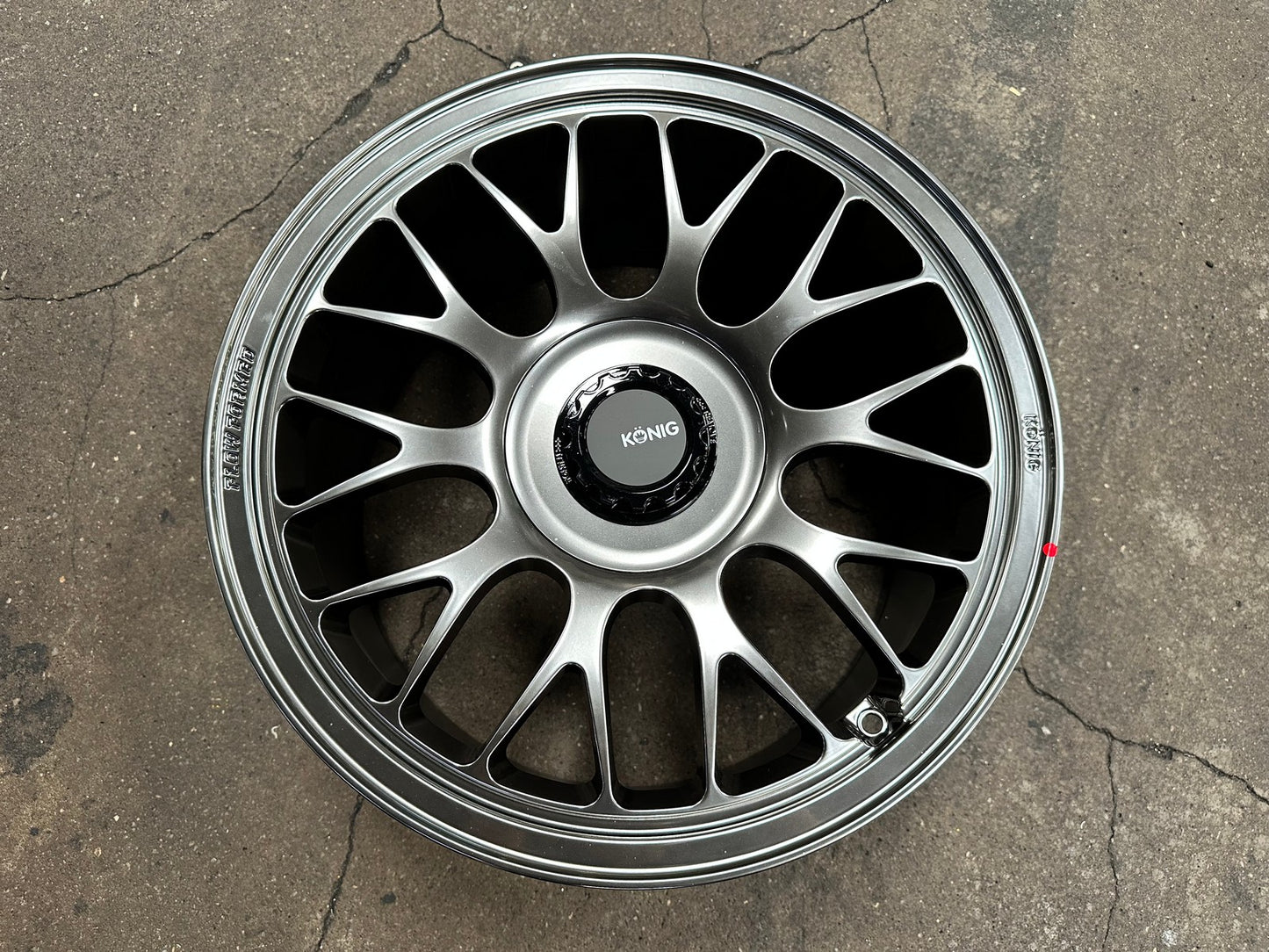 New 18X9.5 ET40 Konig MRK1 Rim (4 wheel) Gloss Gunmetal 5X114.3