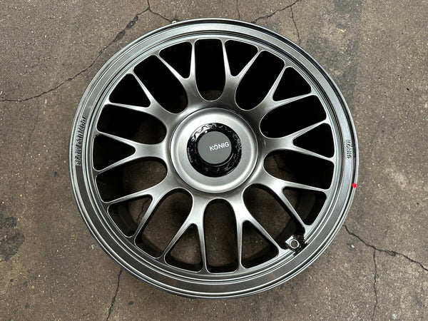 New 18X9.5 ET40 Konig MRK1 Rim (4 wheel) Gloss Gunmetal 5X114.3