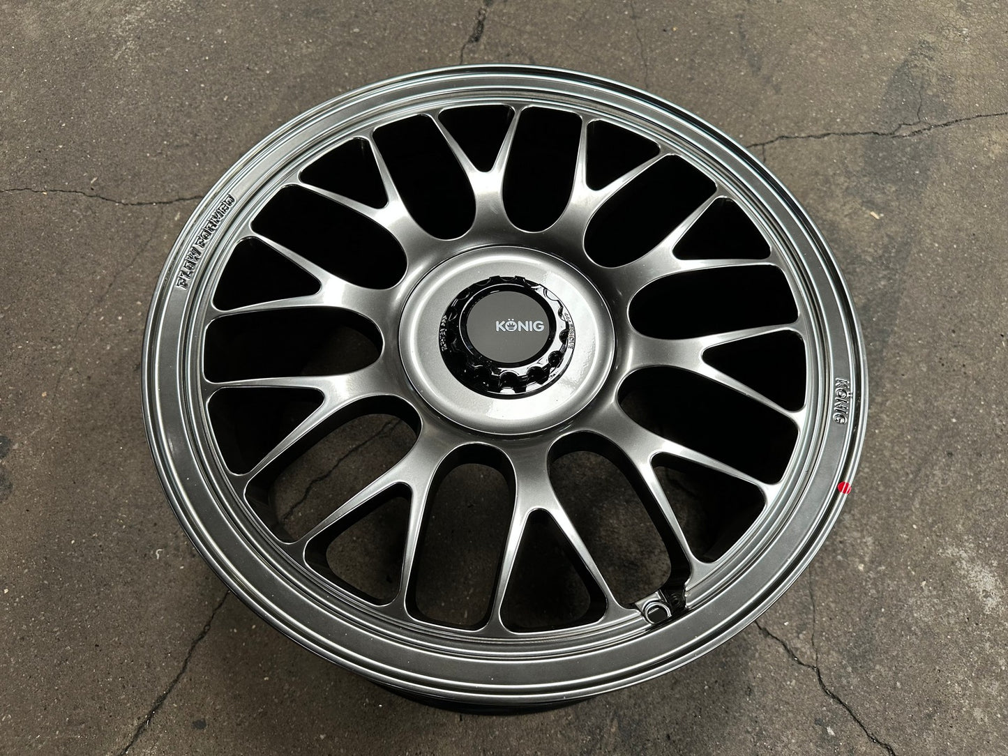 New 18X9.5 ET40 Konig MRK1 Rim (4 wheel) Gloss Gunmetal 5X114.3