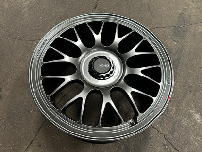 New 18X9.5 ET40 Konig MRK1 Rim (4 wheel) Gloss Gunmetal 5X114.3