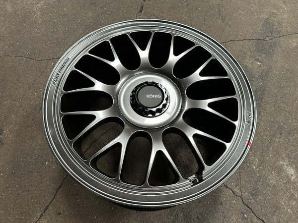New 18X9.5 ET40 Konig MRK1 Rim (4 wheel) Gloss Gunmetal 5X114.3