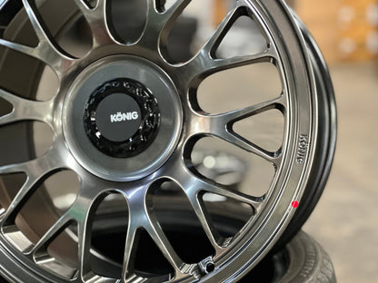 New 18X9.5 ET40 Konig MRK1 Rim (4 wheel) Gloss Gunmetal 5X114.3