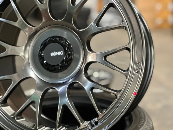 New 18X9.5 ET40 Konig MRK1 Rim (4 wheel) Gloss Gunmetal 5X114.3