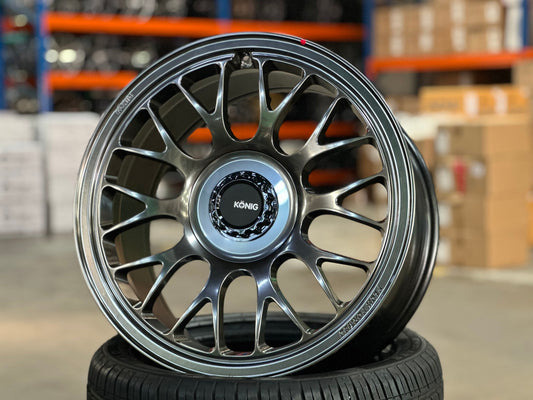 New 18X9.5 ET35 Konig MRK1 Rim (4 wheel) Gloss Gunmetal 5X120
