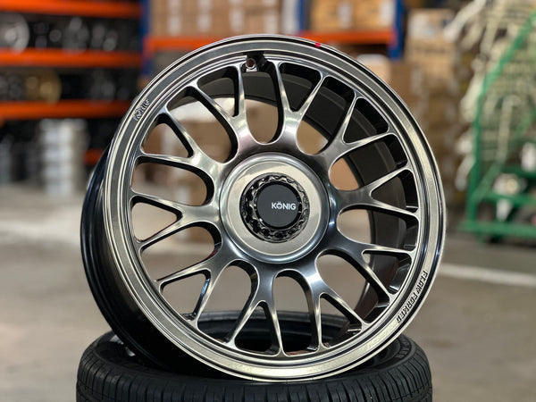 New 18X9.5 ET35 Konig MRK1 Rim (4 wheel) Gloss Gunmetal 5X120
