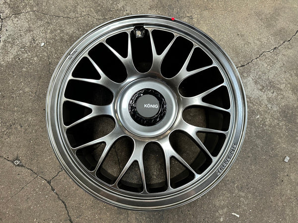 New 18X9.5 ET35 Konig MRK1 Rim (4 wheel) Gloss Gunmetal 5X120