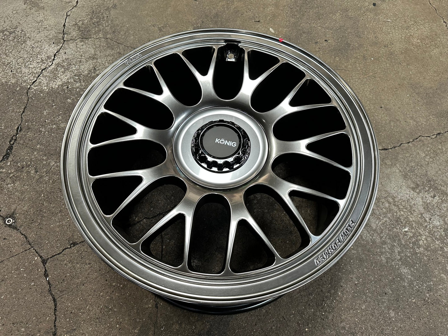 New 18X9.5 ET35 Konig MRK1 Rim (4 wheel) Gloss Gunmetal 5X120