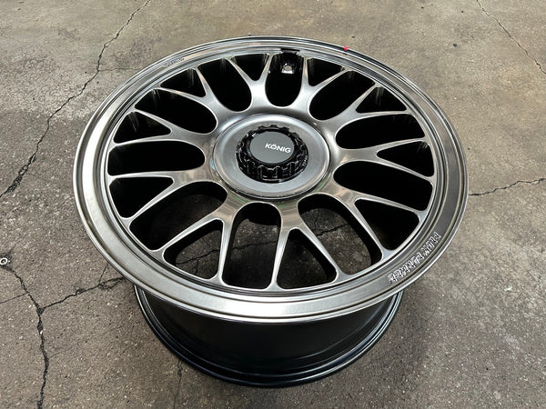 New 18X9.5 ET35 Konig MRK1 Rim (4 wheel) Gloss Gunmetal 5X120