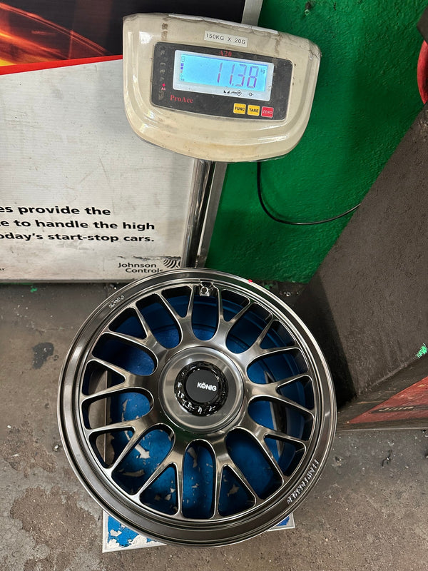 New 18X9.5 ET35 Konig MRK1 Rim (4 wheel) Gloss Gunmetal 5X120