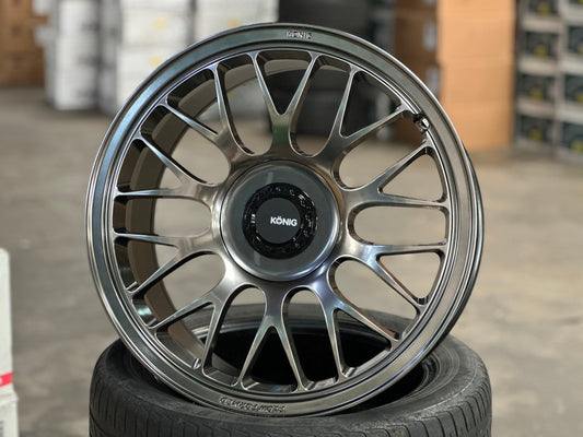 New 19X9.5 ET40 Konig MRK1 Rim (4 wheel) Gloss Gunmetal 5X114.3