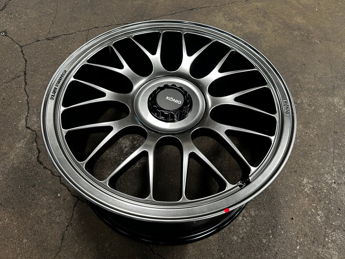 New 19X9.5 ET40 Konig MRK1 Rim (4 wheel) Gloss Gunmetal 5X114.3