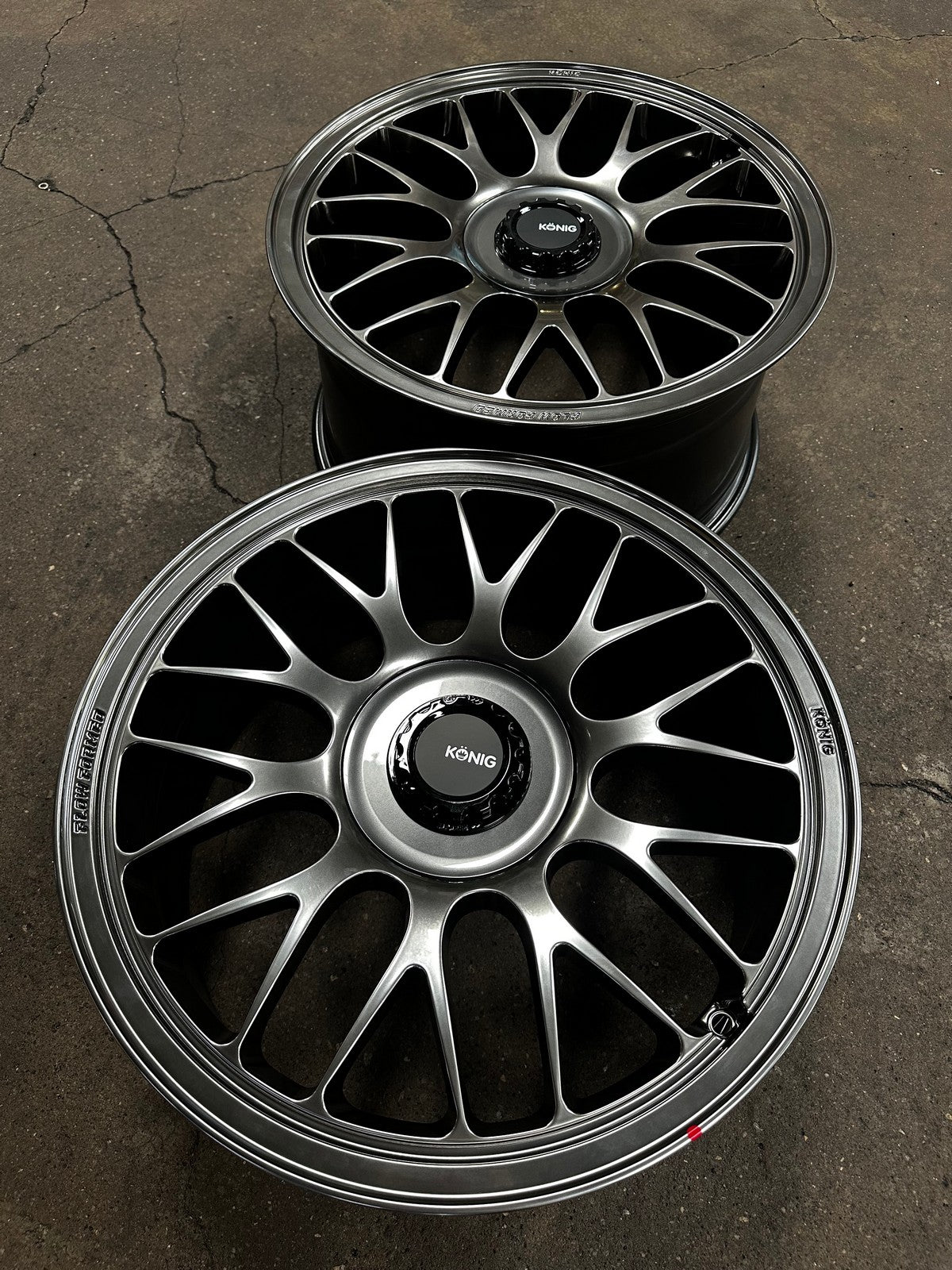 New 19X9.5 ET40 Konig MRK1 Rim (4 wheel) Gloss Gunmetal 5X114.3